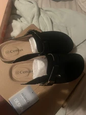 Women’s Suede Clog Black Size 42