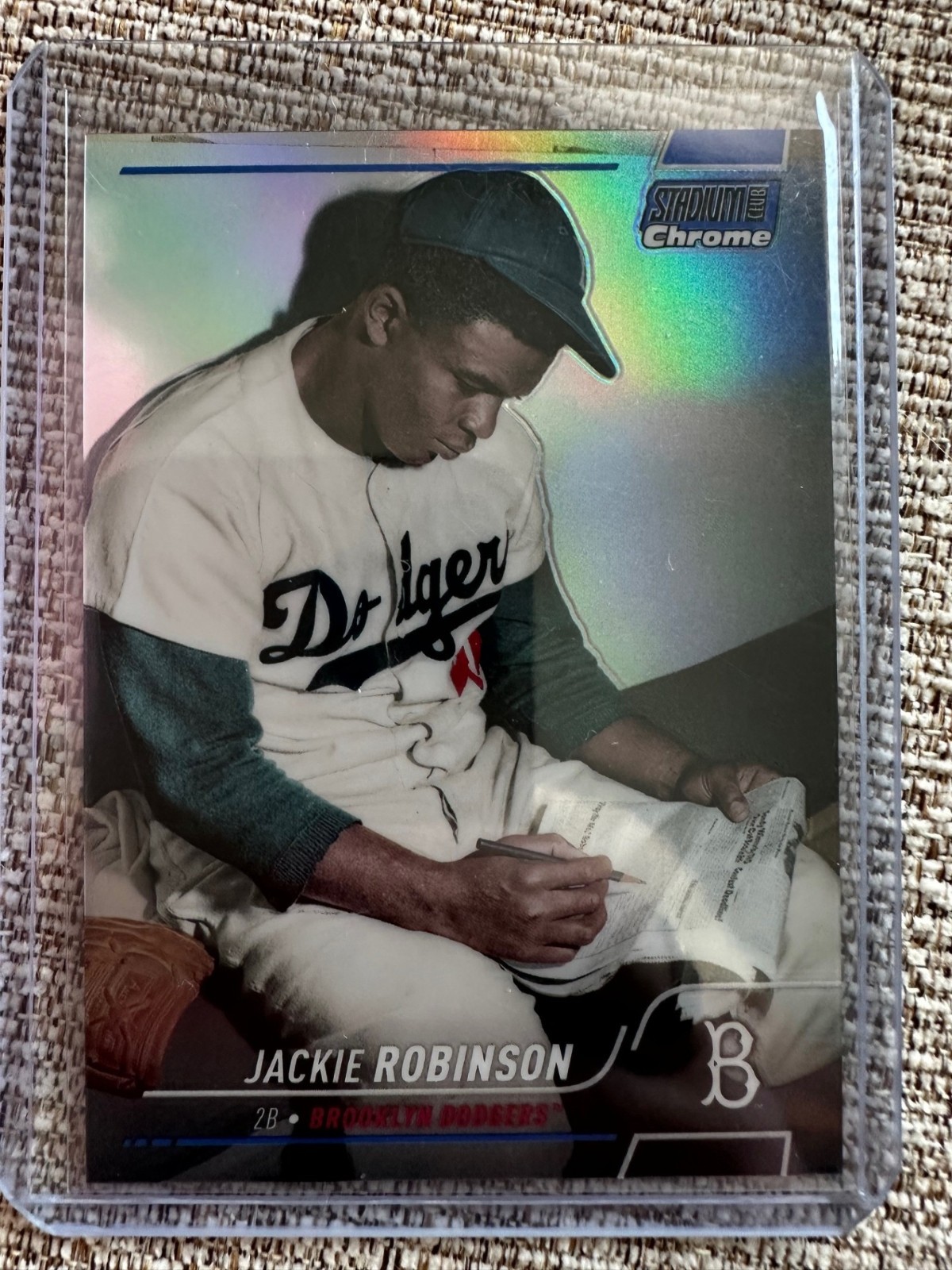2022 Topps Stadium Club Chrome - Jackie Robinson #26 Blue Refractor /199