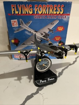 Flying Fortress  Quartz Alarm Clock w/ Sound Effects With Original Box