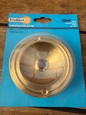Friedland Kontaktplatte/Klingelknopf E63 Messing poliert