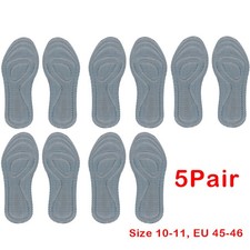 5Pair Soft Memory Foam Insoles Orthopaedic Massage For Shoes Women Men Sports