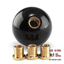 Round Ball Shift Knob Universal Gear Shift Knob 5 6 Speed for Manual Pure-black