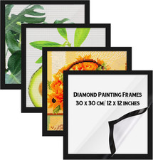 4 Pack Diamond Painting Frames Magnetic Diamond Art Frames Self Adhesive for Pai