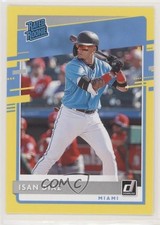 2020 Panini Donruss Rated Rookie Yellow Isan Diaz #48 Rookie RC 03i1