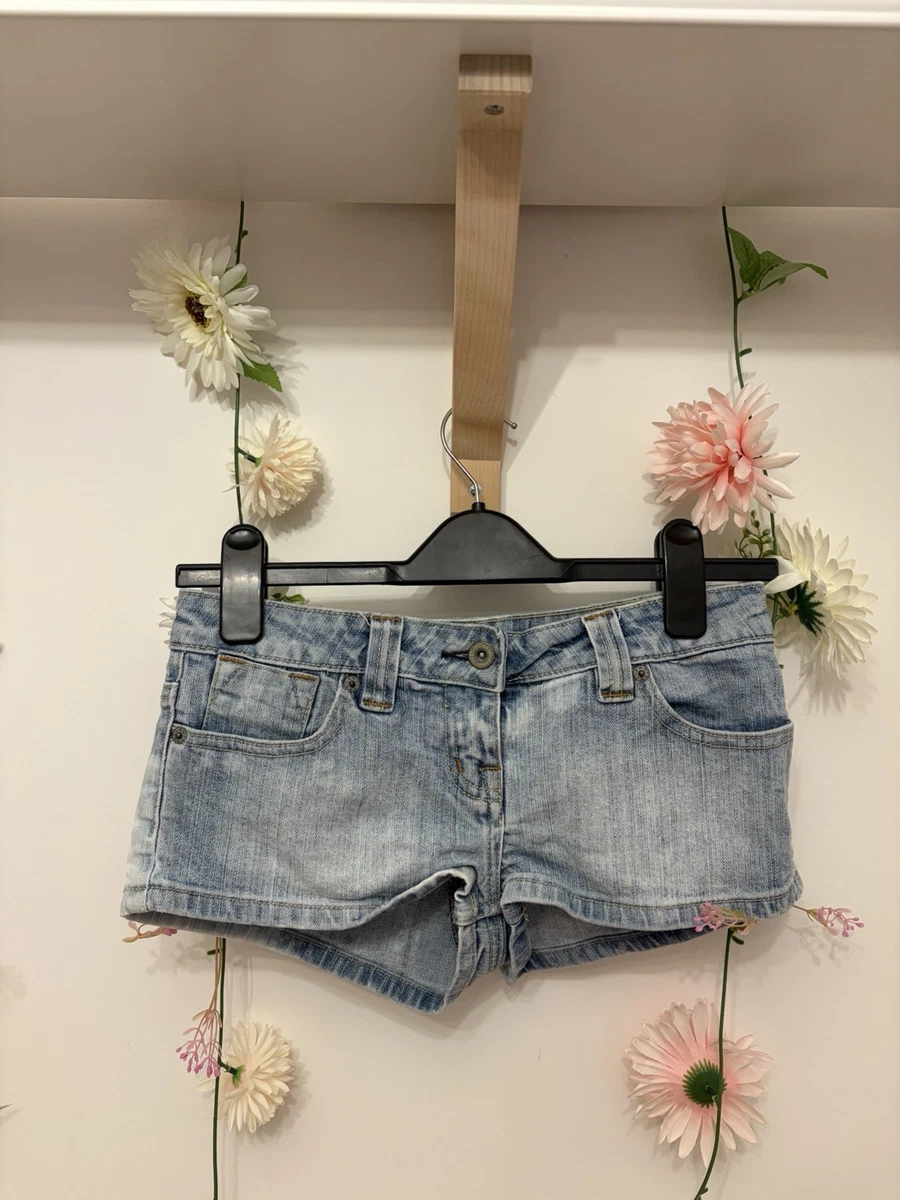 Short en jean - MARQUE - taille haute avec grande poche - taille