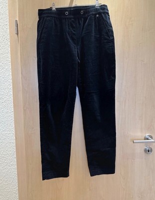 Samtige Hose schwarz Gerry Weber Gr.L Damenhose Gebraucht sehr guter Zustand 