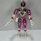 Vintage Bandai Power Rangers Metallic Armor Pink Ranger 8” Figure 1995