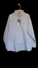 Tommy Hilfiger Men's Regular Fit Light Blue Dress Shirt Size 17.5 34/35