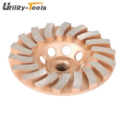 For Concrete Masonry 4.5'' Grinding Wheels 18 Turbo Diamond Segment 5/8''-11 Arbor