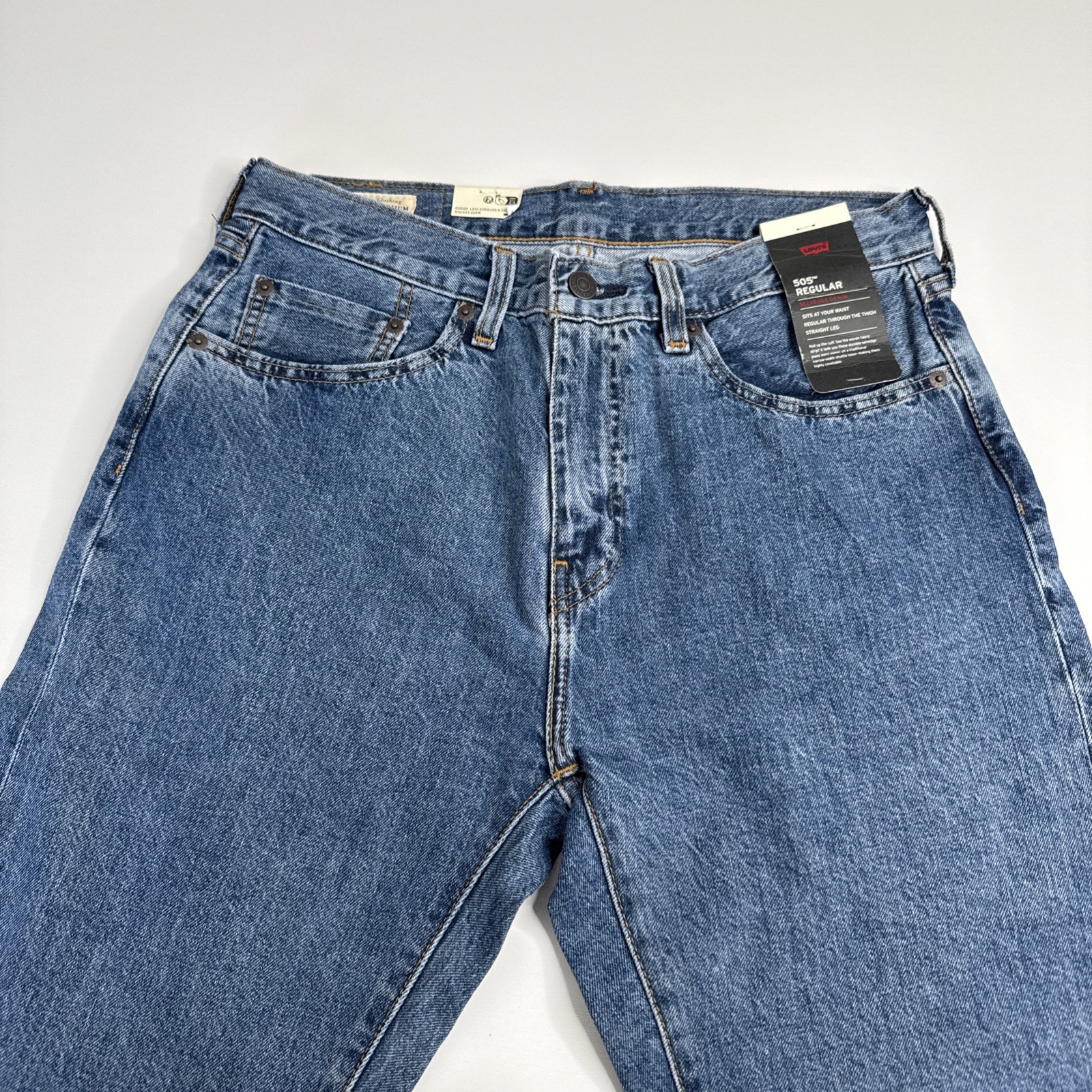 Levi's Premium 505 Regular Fit Selvedge Jeans Red Line 31x30 Men’s NEW WITH TAGS