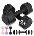 Joricy Adjustable Dumbbell Set Of 2 10Lbs Hand Weights For Women Men 3-In-1