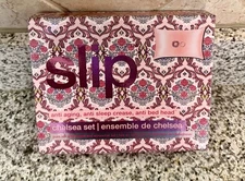 NEW ~ slip Chelsea Pure Silk Queen Pillowcase & 2 PC Scrunchie Set, NIB