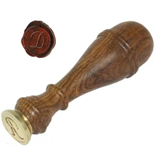 Authentic Models MG200D Classic Alphabet Initial Wax Seal Stamp - Letter D