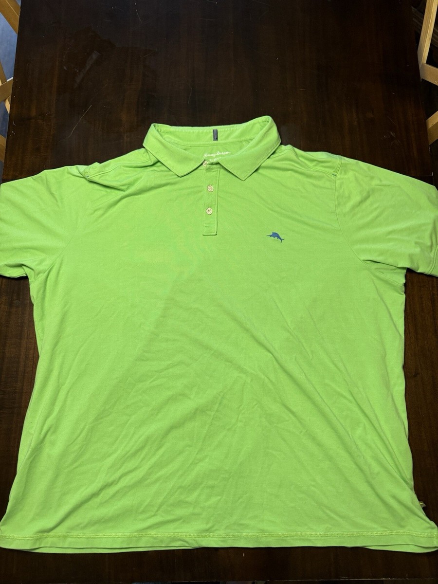 Island Green Lime Green Golf Polo Tommy Bahama Island Zone Polo