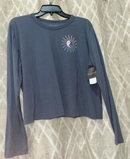 Grayson/threads graphic sweatshirt -gray with black size M long sleeves, new.