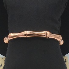 Rustic Cuff Bamboo Bangle Bracelet Rose Gold ...