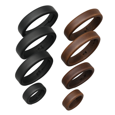 PREMIUM Leather Watch Strap Retaining Ring Loop Hoop Keeper Black Brown  Buckle