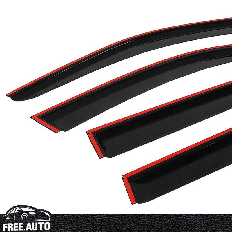 Window Visors Fits 16-22 Honda Pilot Acrylic Slim Rain Guard Vent Sun Shade 4PCS