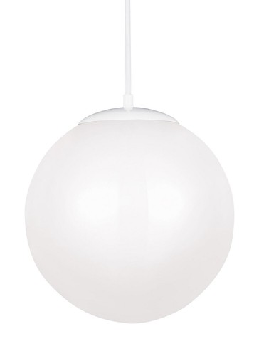 Leo Hanging Globe Large Pendant Light in White