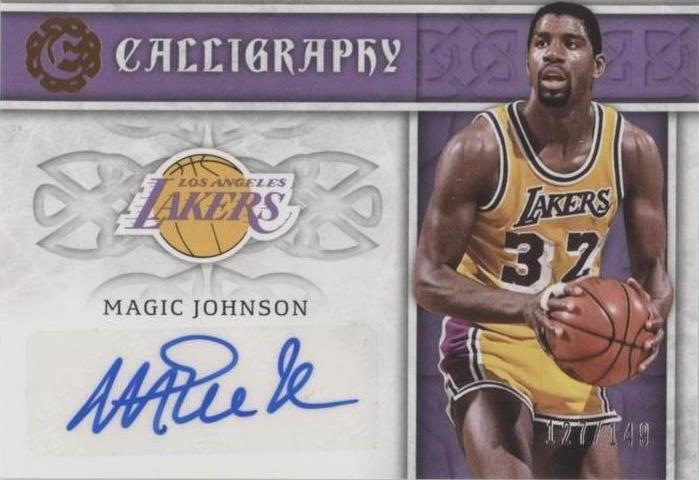 2016-17 Panini Excalibur - Calligraphy Magic Johnson #CAL-MJ /149 (AU ...
