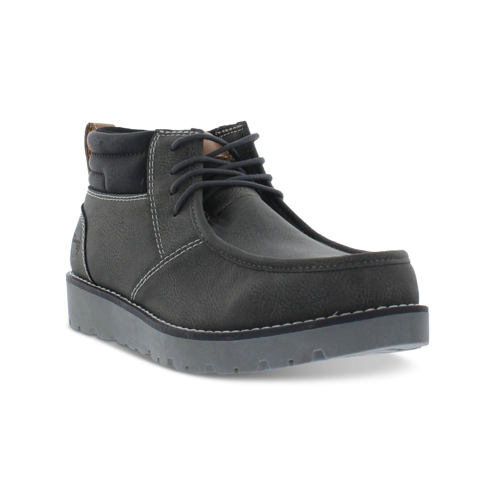 Weatherproof Vintage Mens Chester Faux Leather Chukka Boots Grey Size 12M NIB