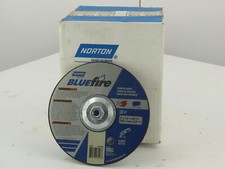 Norton 43246 BlueFire 9"x1/4" 5/8"-11 Type 27 Grinding Cutting Wheels Case of 10