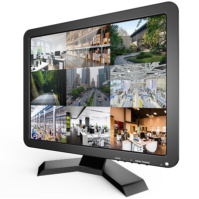 Eyoyo 17Zoll Monitor Home Security CCTV Computer Screen BNC VGA AV HDMI Display