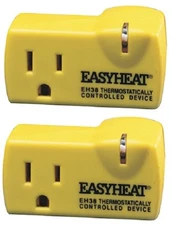 (2) ea Easy Heat EH-38 Plug In Electric 120V  Heat Cable Automatic Thermostats