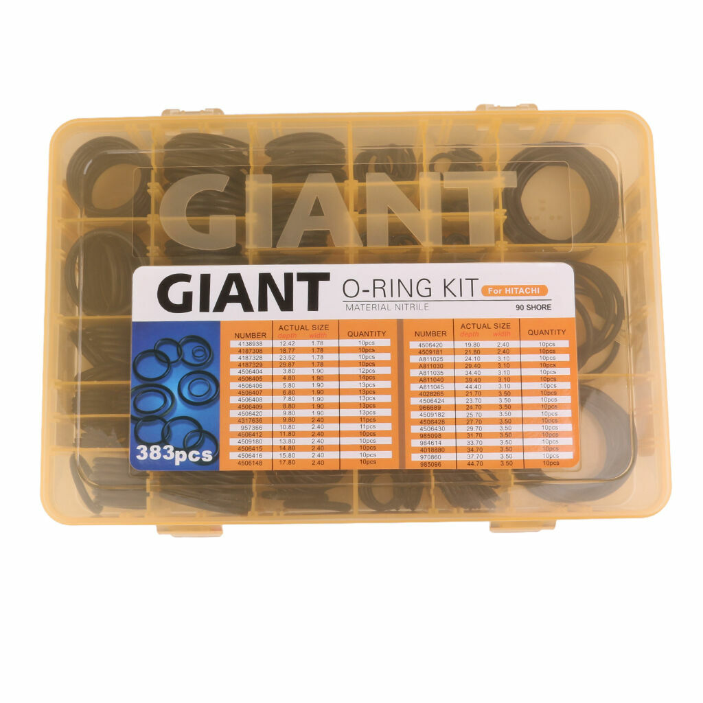 HITACHI PARTS - GLANT MASTER O RING SEAL KIT, 383 PCS. NITRILE