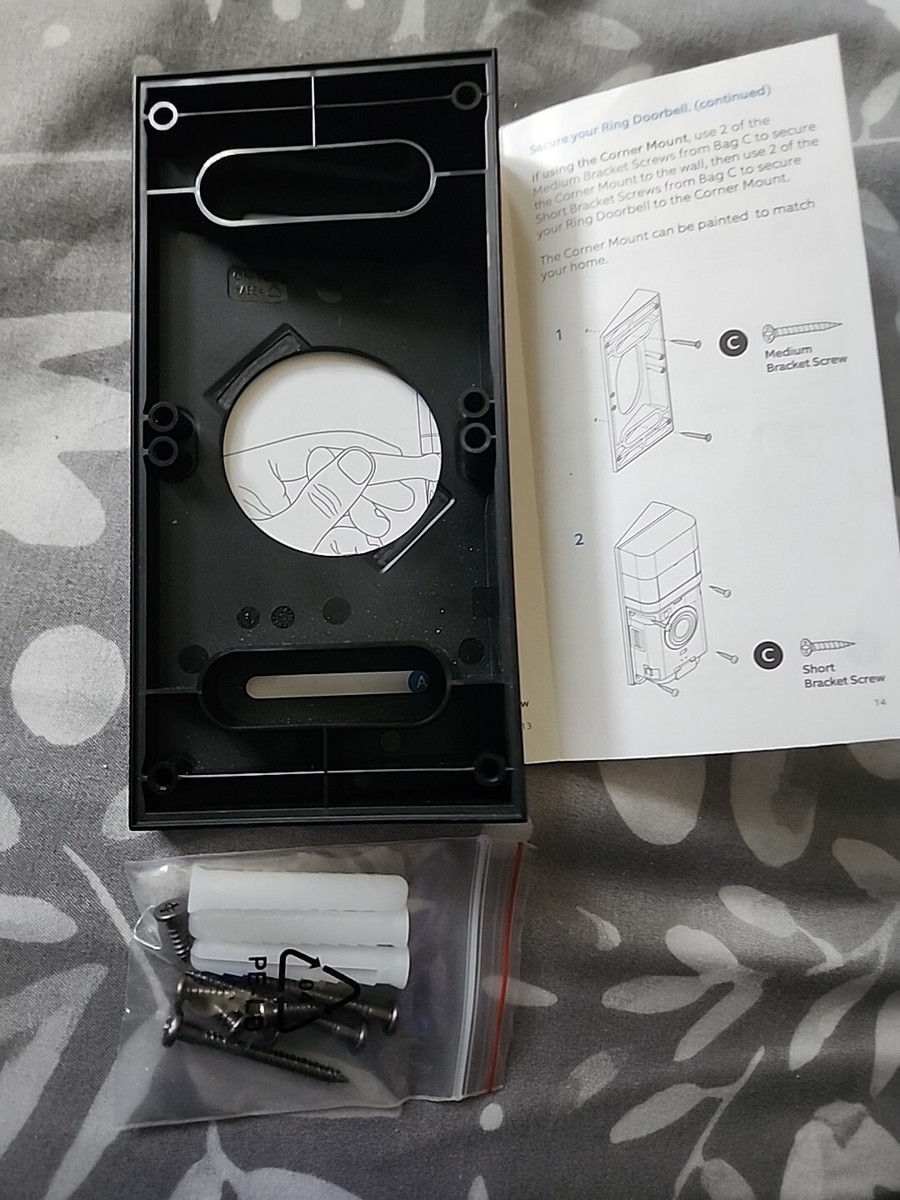 Ring Wedge Angle Mount Corner Kit Ring Doorbell Tilt Angled