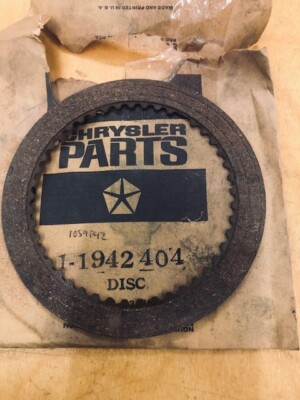 1960-64 CHRYSLER, DODGE, PLYMOUTH AUTO/TRANS FRONT CLUTCH DISC; MOPAR# 1942404