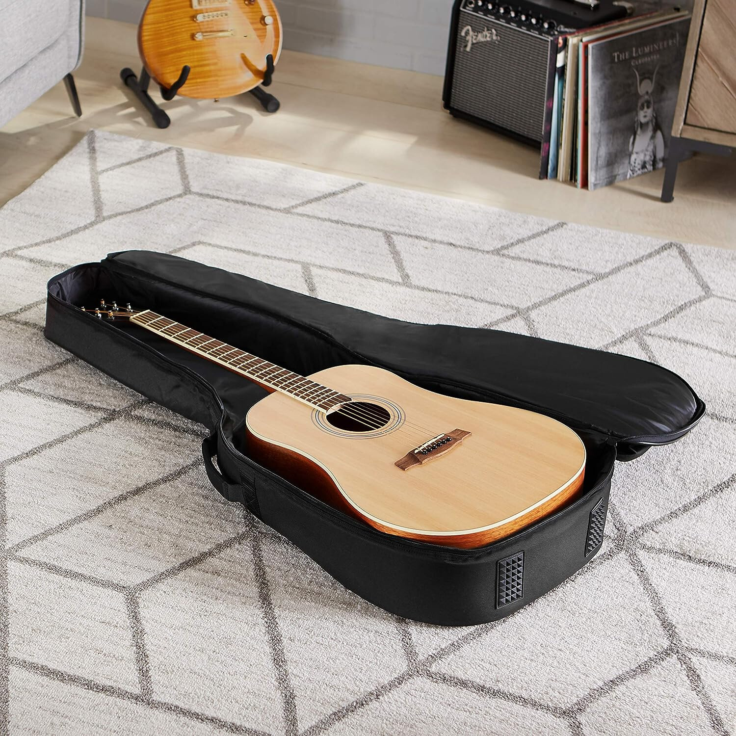 Amazon Padded Acoustic Guitar Case Bag NEW Protective Guitar Carry Case