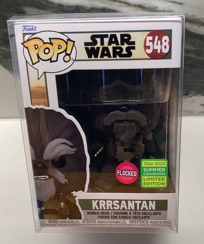 KRRSANTAN Funko Pop Star Wars (Flocked) 2022 Summer Convention LE w/Protector