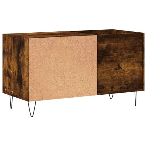 Mobile Porta Dischi Rovere Fumo 85x38x48 cm Legno truciolato - Foto 6 di 9