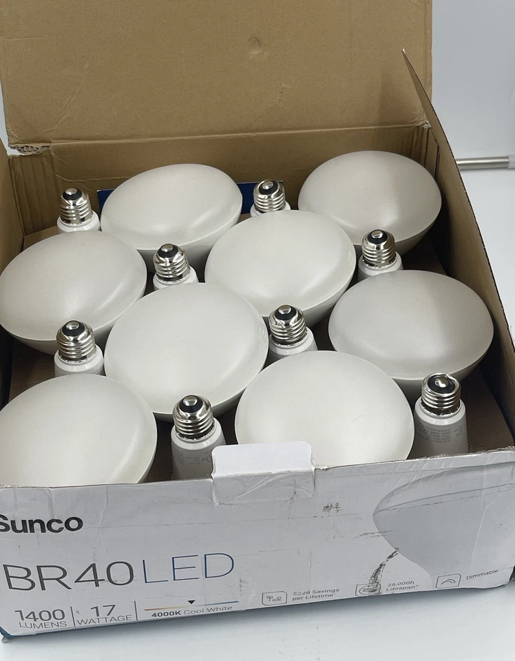 16PK Sunco BR40 LED Light Bulbs Indoor Flood Light Dimmable 4000k Cool White - Image 3 of 4