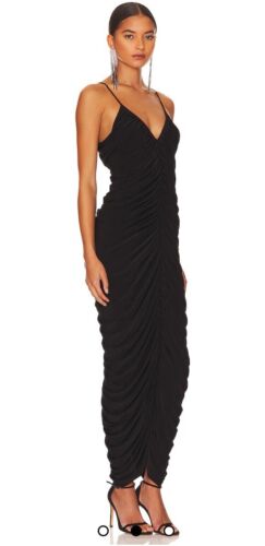 Michael Costello X Revolve Womens Sleeveless Bodycon Black Midi Dress S NWT READ