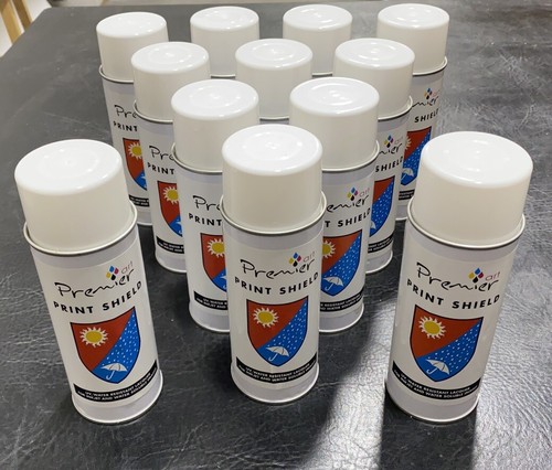 (12 Cans) Premier Art Print Shield Spray Solvent Inkjet Protective Coating 400ml