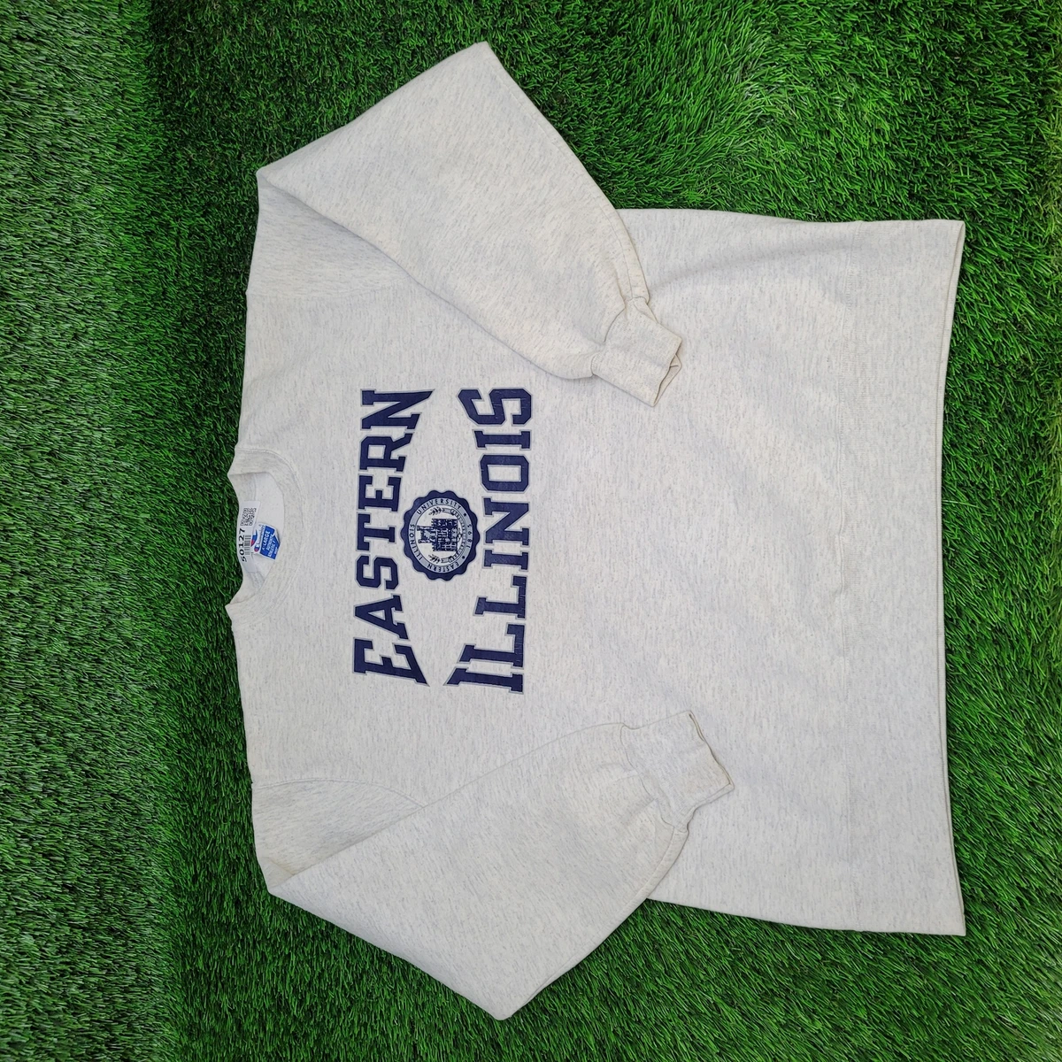 Vintage Champion EIU Eastern Illinois University Sweatshirt Womens XL 24x26 Gray