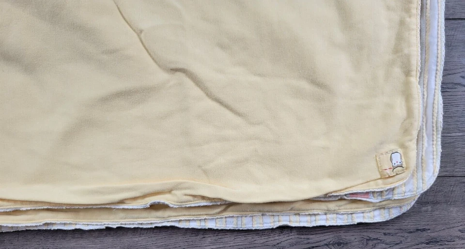 Linda manta para bebé niña niño vintage Gymboree amarillo búho Hoo Whoo's Foto 3 de 4