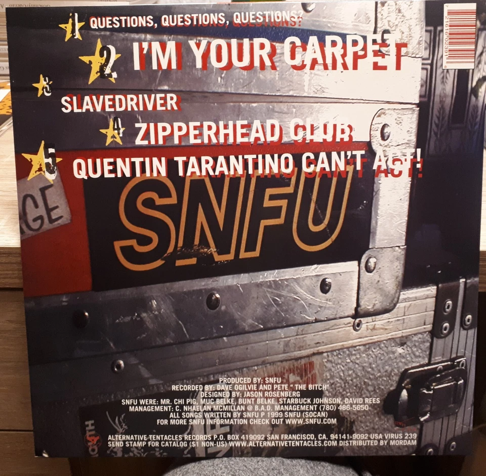 SNFU - Ping Pong 10" Vinyl EP - Bild 2 von 4
