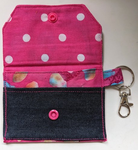 Crossbody Bag & Card Holder / Purse - Keyring - Handmade - Picture 13 of 14