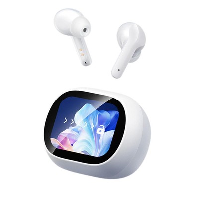 AI Translation Bluetooth Headset LED Full-color Touch Screen Wireless In-Ear