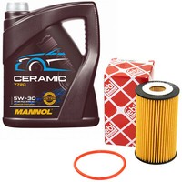 MotoröL Set 5W-30 5 Liter + ÖLfilter FüR Opel Astra J Vectra C Insignia A Saab
