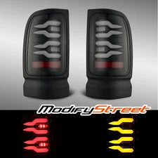 Fit 1994-2002 Dodge Ram 1500 2500 3500 LUXX-Series LED Tail Lights Black