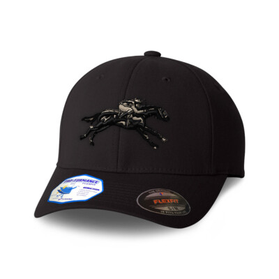 Flex Fit Hats L/XL S/M Jokey Horse Race Polyester Baseball