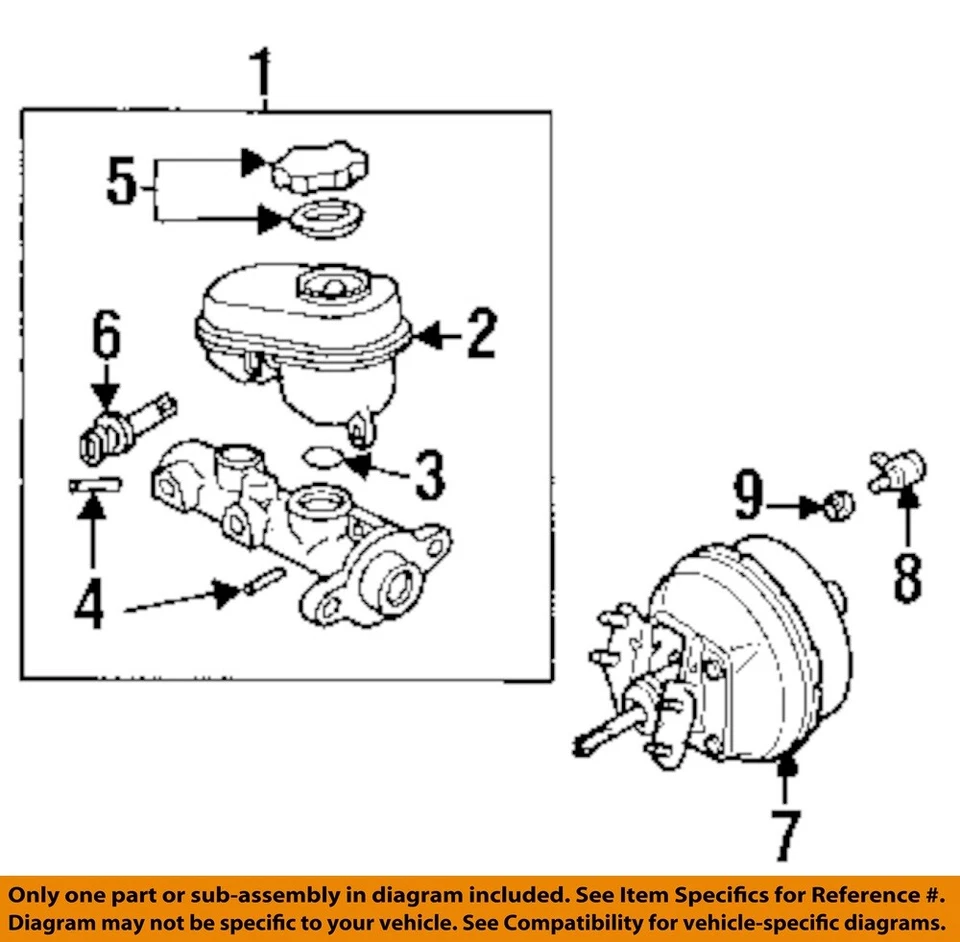 Cilindro mestre de freio usado serve: 2007 Buick lacrosse grau A - Imagem 3 de 4