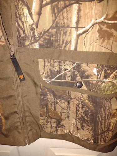 FREE SHIRT w Game Winner Real Tree Camo Hunting Zip Vest Game Men's Large C11 - Picture 3 of 5