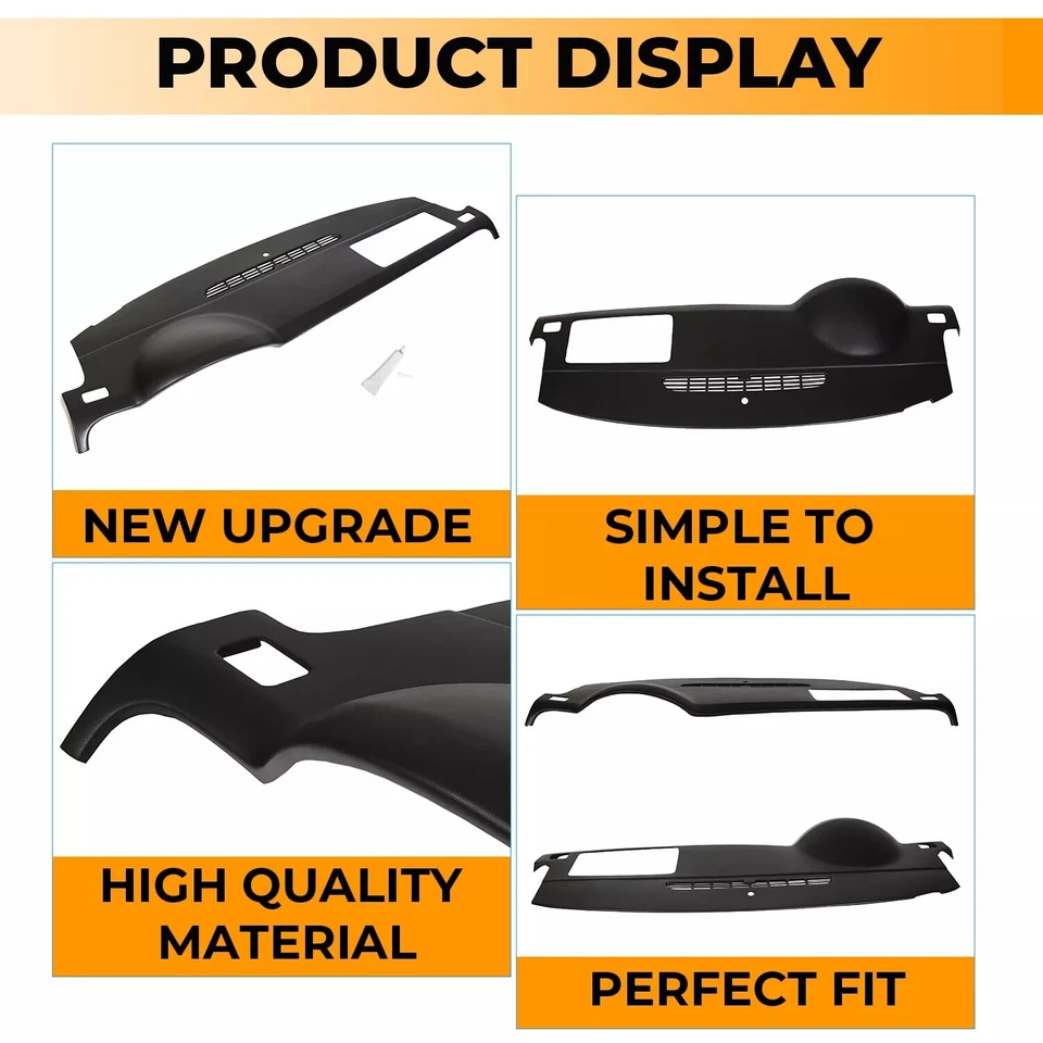 DASHBOARD Dash Cover Cap Black For 2007-2014 Avalanche Suburban Tahoe Yukon Foto 4 de 4