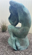 bronze statue sculpture pre owned -