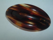 VINTAGE FRENCH FAUX TORTOISE SHELL LUCITE HAIR BARRETTE UP DO HAIR ACCESSORY